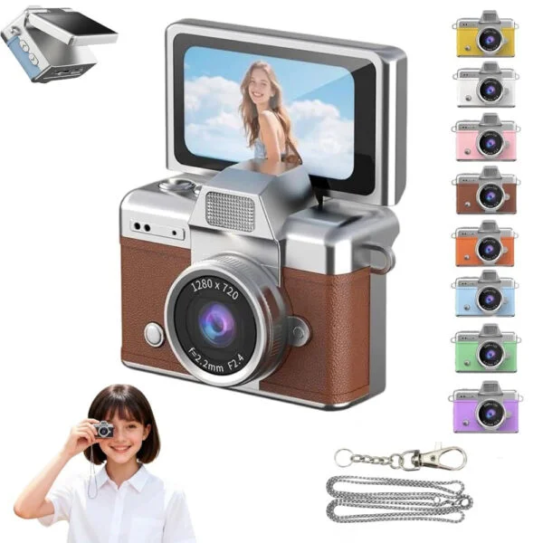 LK027 Mini Flip Keychain Digital Camera
